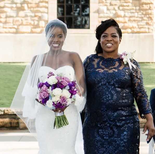 Dr. Alicia Egolum with her mom