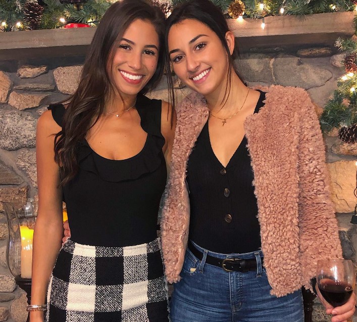 Genevieve Parisi with her sister