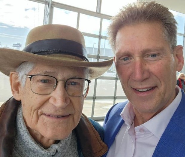 Gerry Turner with his dad