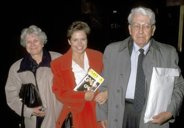 Katie Couric with her parents