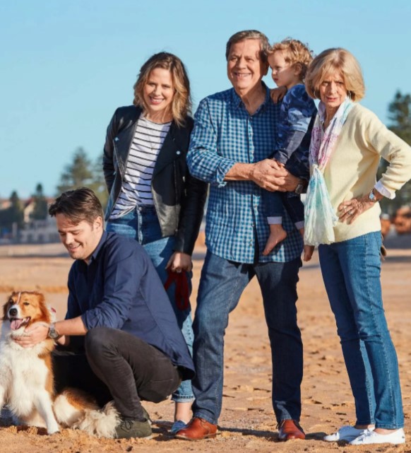 Ray Martin with his wife, son, daughter-in-law and grandson