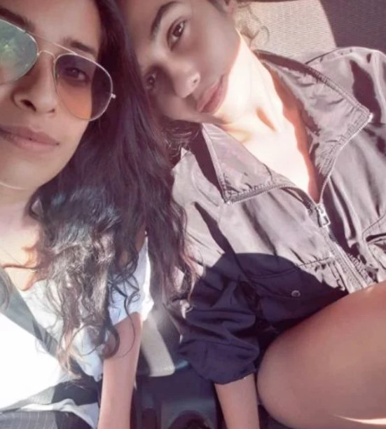 Saireena Mamik with her sister