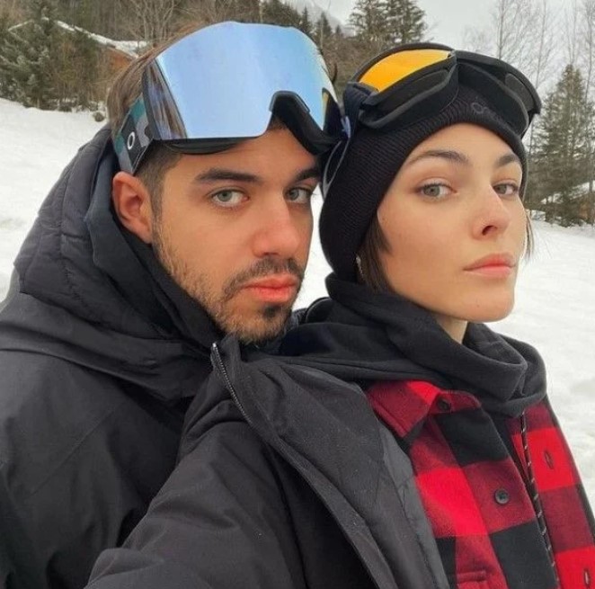 Vittoria Ceretti with her husband