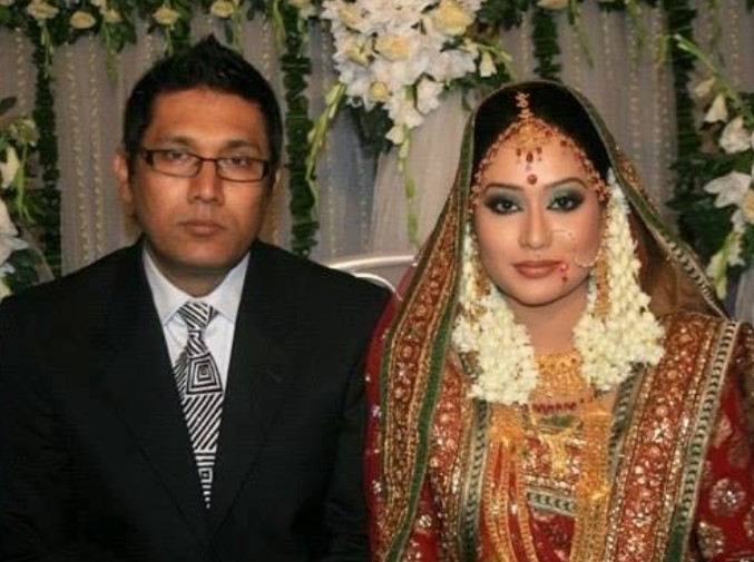 Zakia Bari Mamo with her ex-husband
