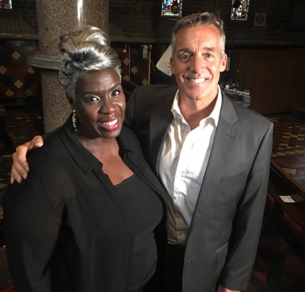 Charlie D’Agata with Karen Gibson