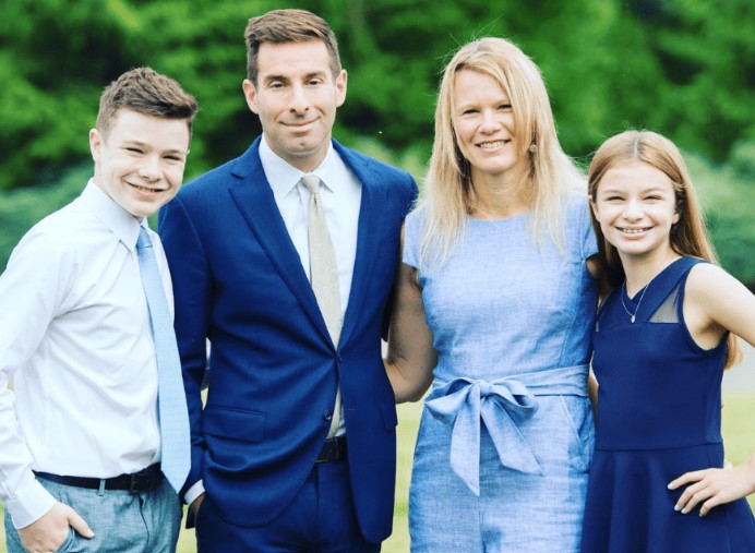 Elie Honig with his wife and kids
