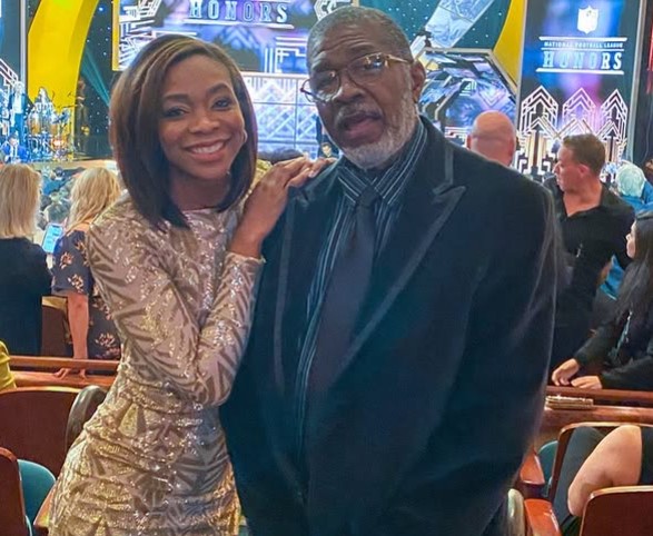 Kristina Pink with her dad