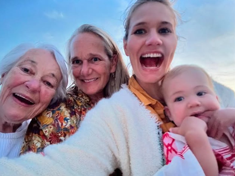 Kylie Atwood with her grandmother, mom and daughter