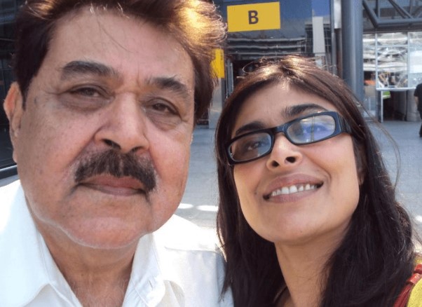 Nimra Bucha with her dad