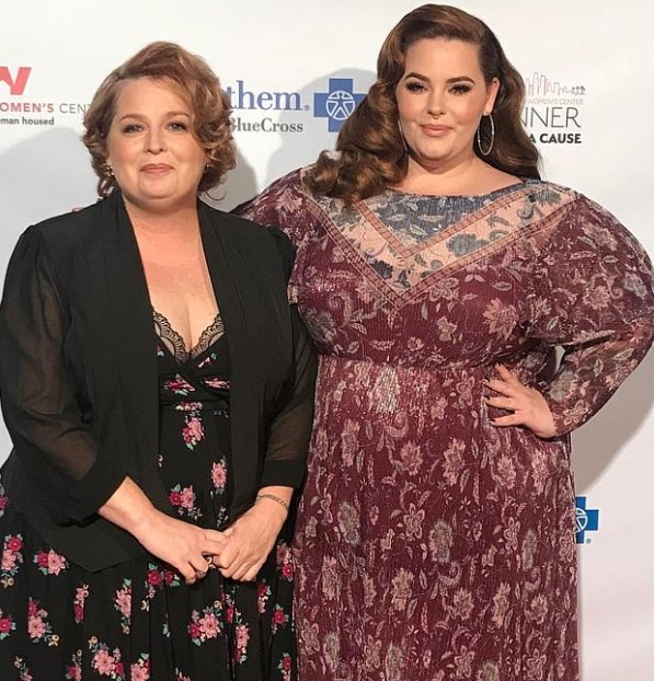 Tess Holliday with her mom