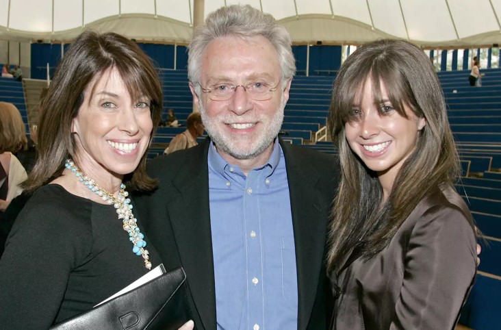 Wolf Blitzer with his wife and daughter