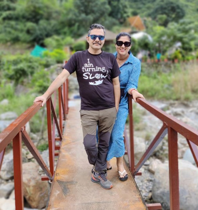Yamini Misra with her husband