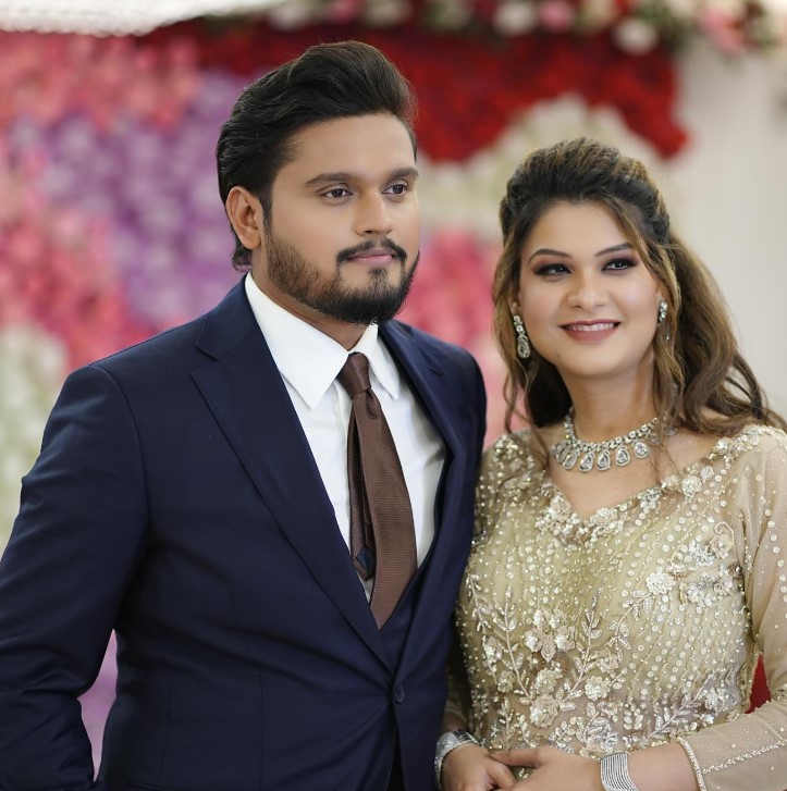 Aishwarya Dubey with her partner