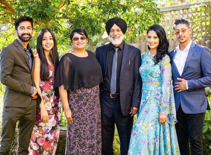 Manpreet Toor with her family