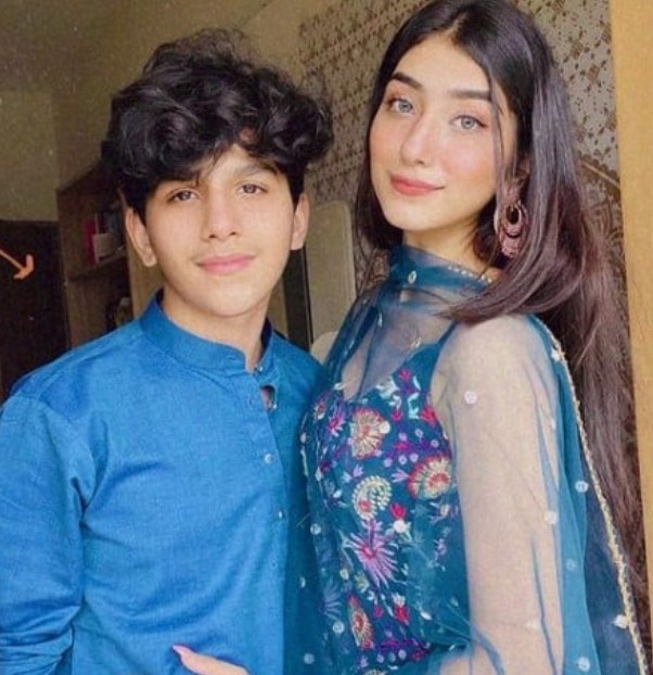 Nazila Sitaishi with her brother