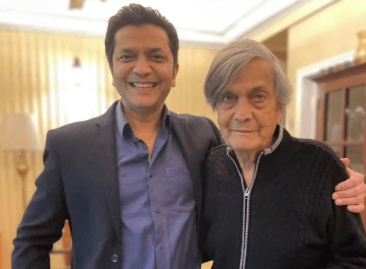 Pankaj Bhargava with his dad