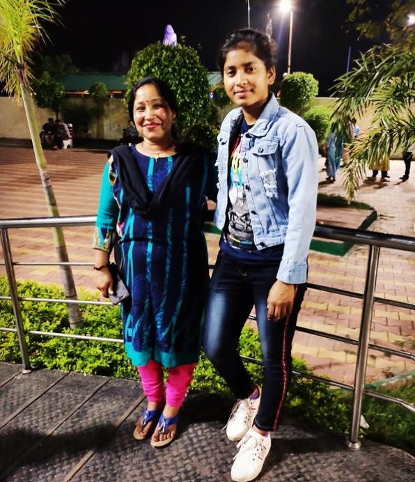 Priyanka Bala with her mom