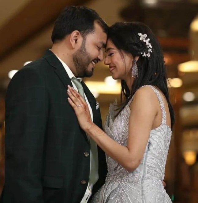 Shivani Dubey and her husband