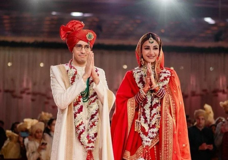 Aditi Arya with her husband