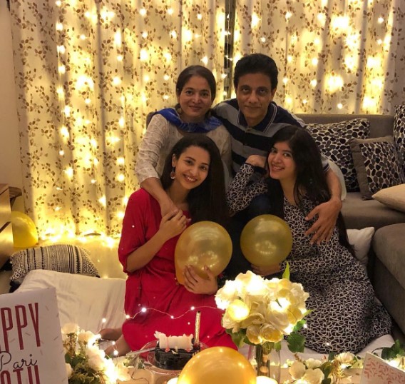 Anjali Barot with her family