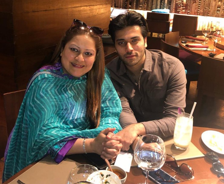 Arbaaz Merchant with his mom