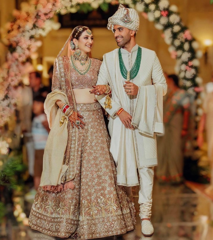 Jaya Bhardwaj and her husband's wedding image