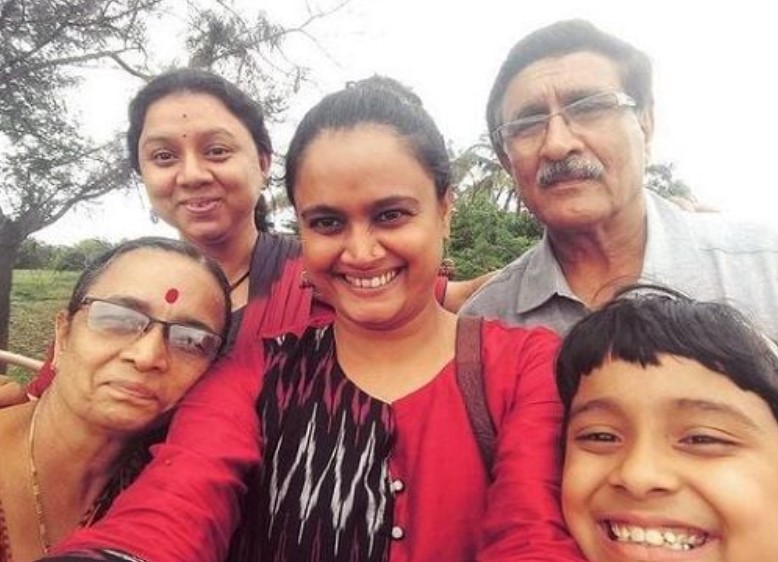 Kalyanee Mulay with her family