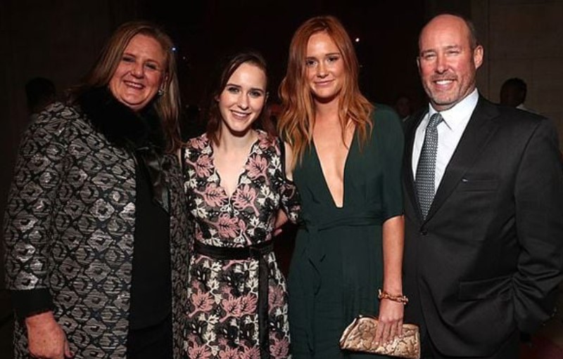 Rachel Brosnahan with her family