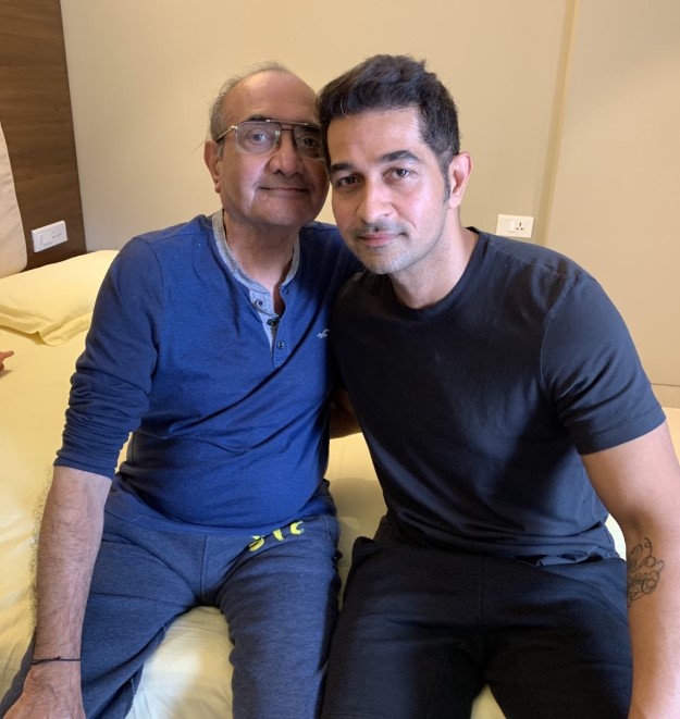 Shakeel Ladak with his dad