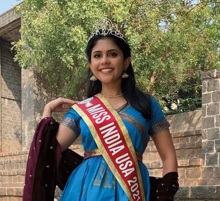 Vaidehi Dongre after winning Miss India USA