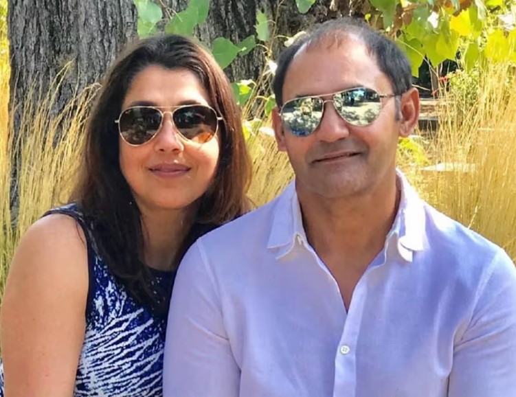 Ajeita Deol with her husband