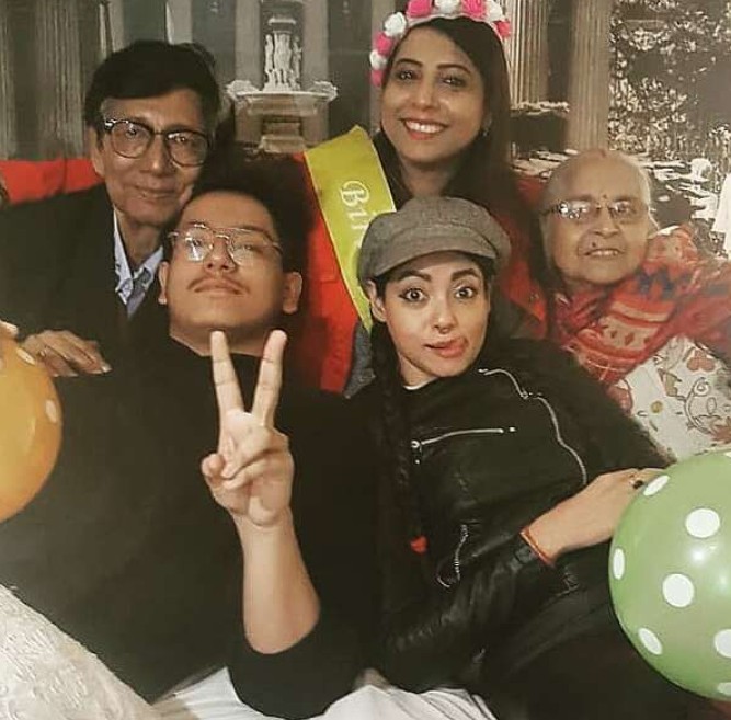 Anangsha Biswas with her family
