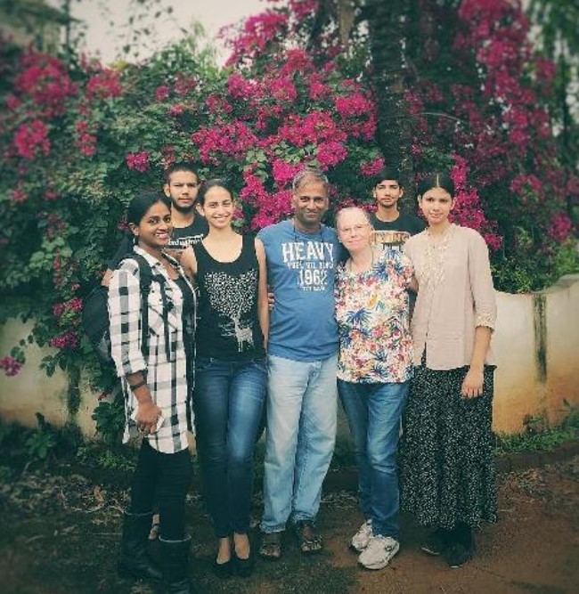 Anjali Schmuck with her family