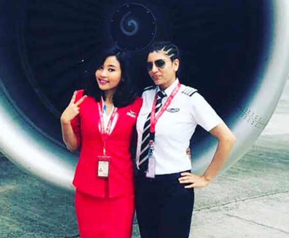 Ankita Konwar as an Air Hostess