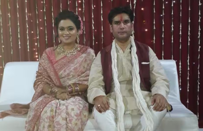 Apoorva Shukla with her husband