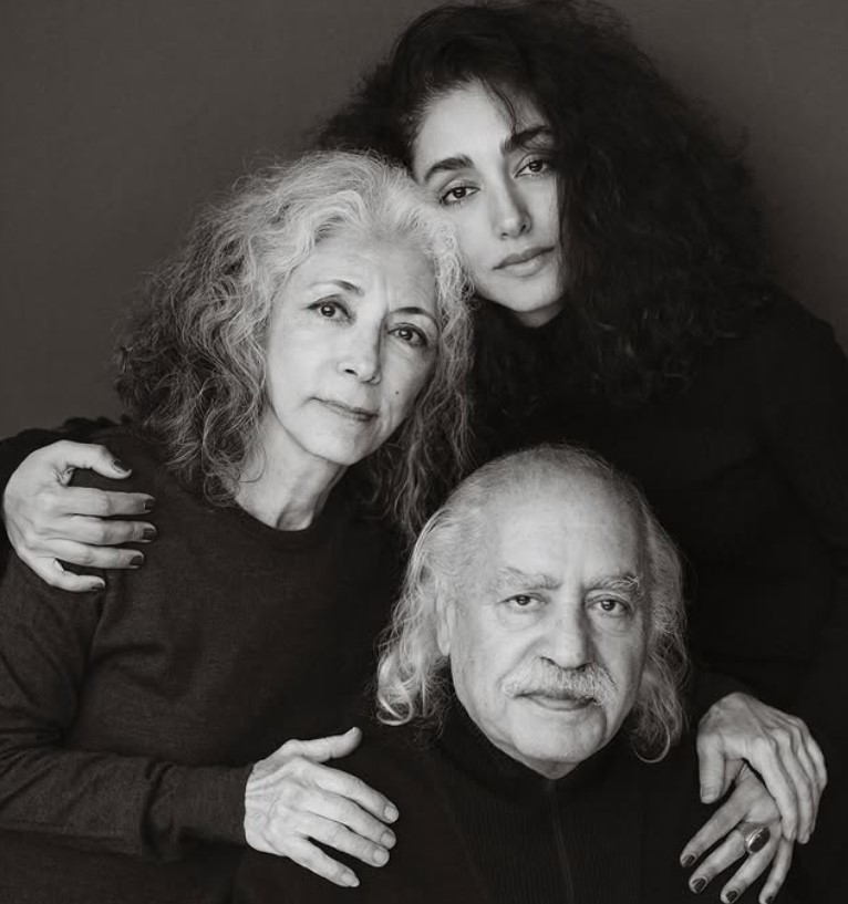 Golshifteh Farahani with her parents
