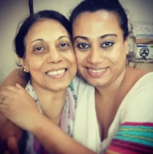 Kalyani Banerjee with her daughter