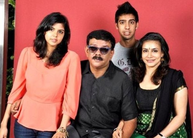 Kalyani Priyadarshan with her family