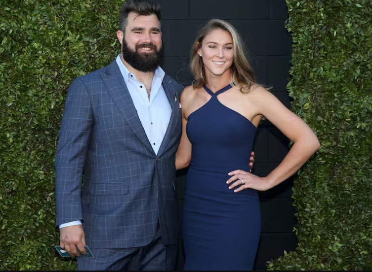 Kylie Kelce with her husband