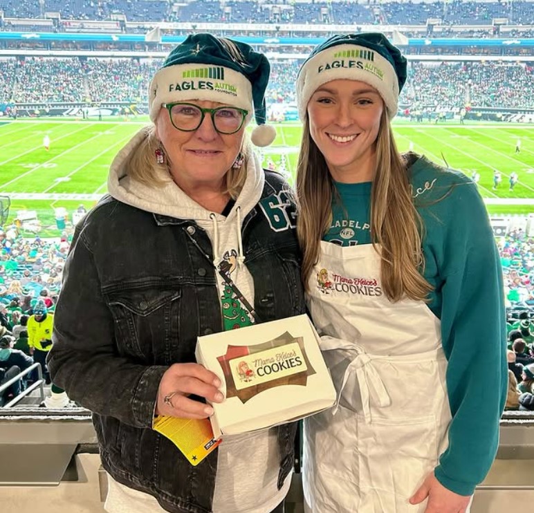 Kylie Kelce with her mother-in-law
