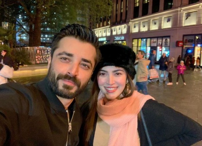 Naimal Khawar with her husband