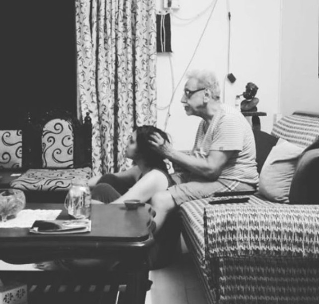 RJ Vaishnavi with her dad