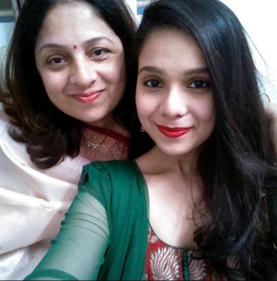 Rashmi Agdekar with her mother
