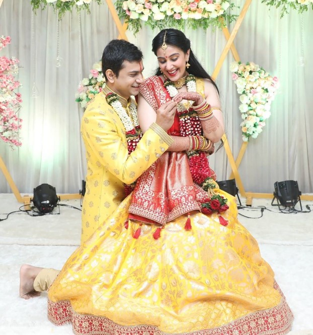 Sai Lokur with her husband