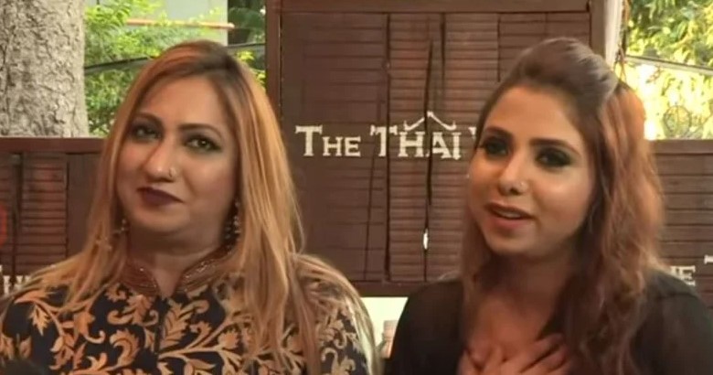Shura Khan with her mother Mehjabeen Zahid Khan
