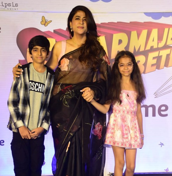 Tahira Kashyap with her kids