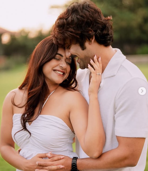 Varun Sandesh with his wife