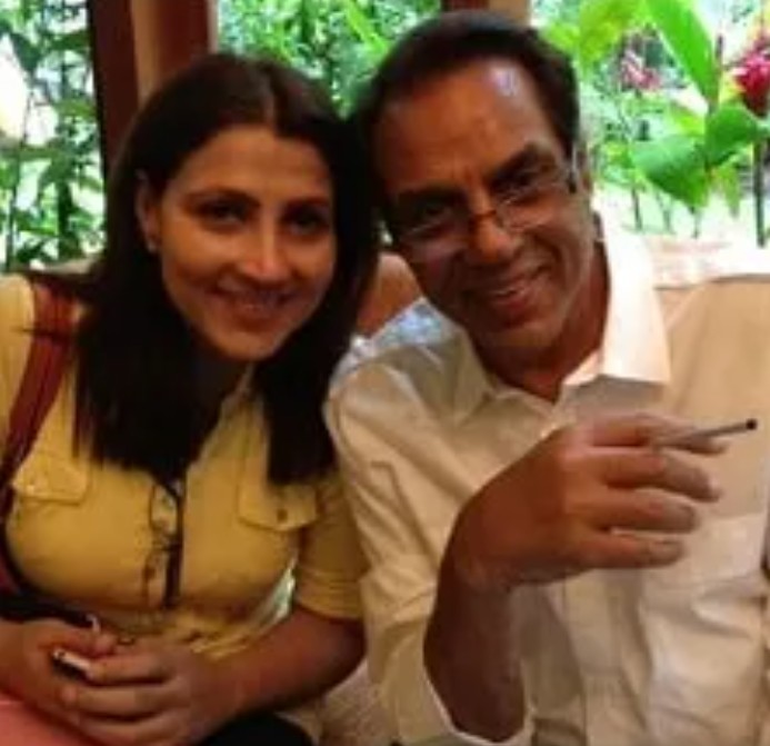 Vijeta Deol with her father