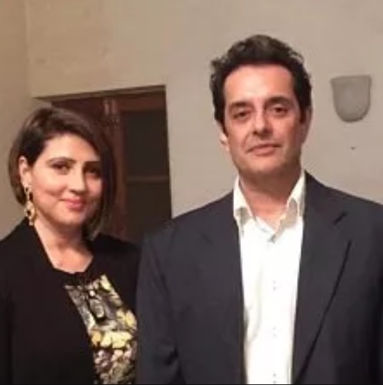Vijeta Deol with her husband