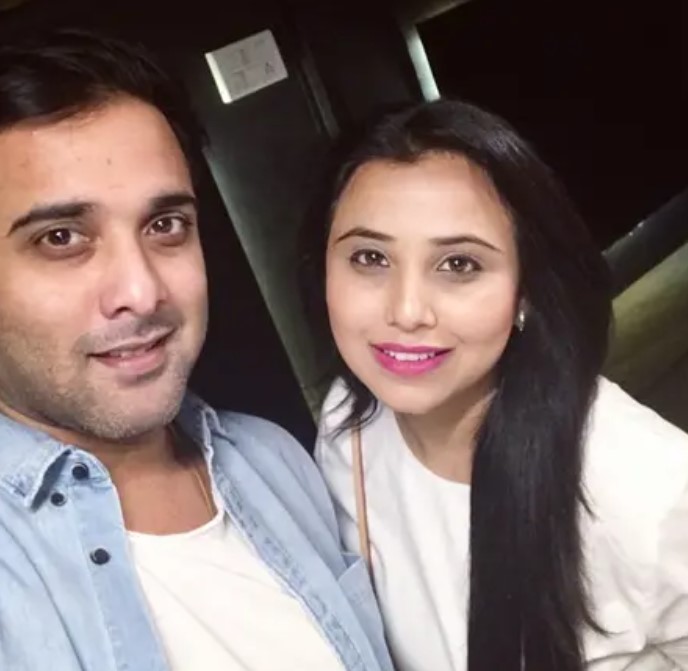 Amulya Ramani with her brother